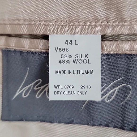 Nautica For Lord & Taylor Mens Sport Coat In Summer Beige Size 44L - Picture 10 of 12